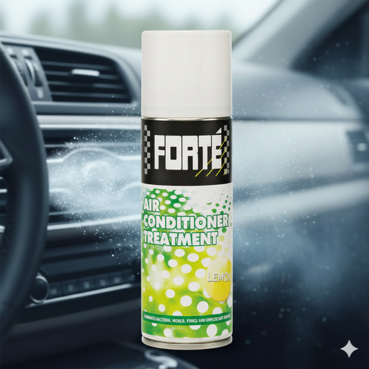 Limpiador aire acondicionado coche, eliminar moho A/C coche, tratamiento anti-hongos aire acondicionado, eliminar olor humedad coche, desinfección aire acondicionado Forté, limpiador evaporador sin solventes.