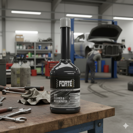 Limpiador DPF y regenerador, Forté DPF Cleaner and Regenerator, aditivo regeneración DPF pasiva, reducir partículas contaminantes diésel, limpiar filtro partículas coche, alargar vida útil FAP, Forté