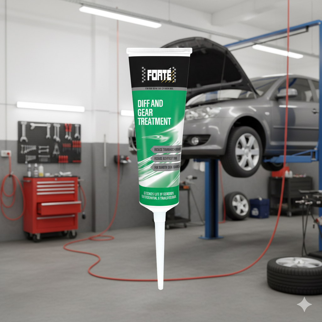 Aditivo caja de cambios, reducir ruido diferencial, cambio de marchas más suave, Forté Diff and Gear Treatment, lubricante engranajes, prolongar vida útil transmisión, aditivo caja transferencia, Forté