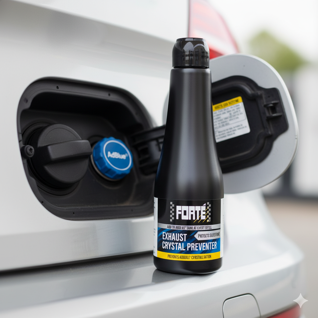 Aditivo anticristalización AdBlue, Exhaust Crystal Preventer, protector sistema SCR, limpiador inyector AdBlue, Forté, Grupo ASQ, cristalización urea.