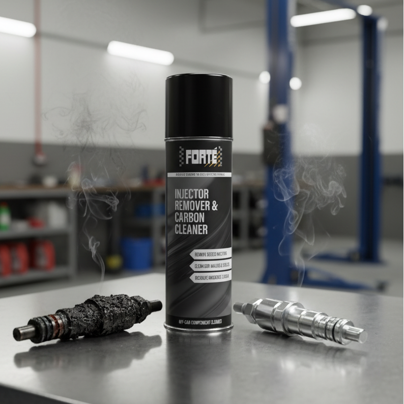 Limpiador extractor de inyectores, descarbonizante fuerte motor, limpiar calentadores atascados, eliminar carbonilla EGR turbo, Forté Injector Remover &amp; Carbon Cleaner, limpiador de juntas químicas, Forté