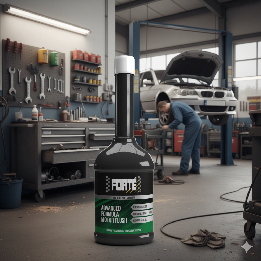  Limpiador interno de motor, motor flush nueva generación, compatible correa bañada en aceite, limpieza motor DPF SCR, aditivo limpieza carter Forté, protección anti-desgaste motor, Forté 