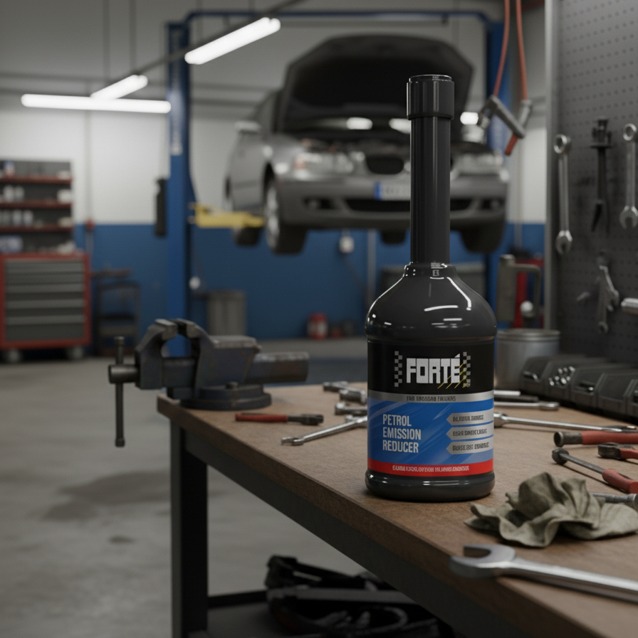 Reductor de emisiones gasolina ITV, aditivo para pasar ITV gasolina, limpiador PEA para motor, Forté Petrol Emission Reducer, bajar CO HC ITV, eliminar carbonilla gasolina, Forté