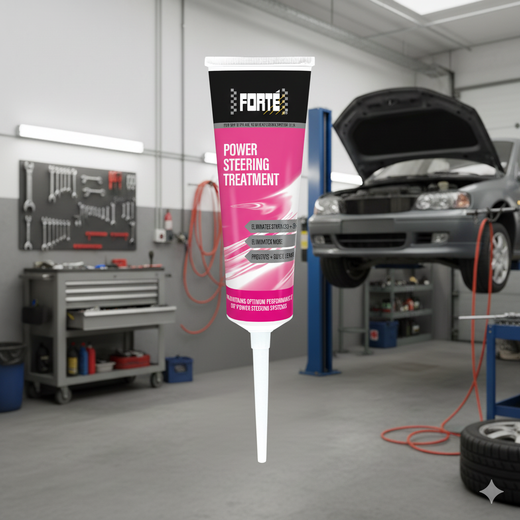 ditivo dirección asistida, eliminar ruido dirección asistida, dirección asistida rígida, prevenir fugas por retenes, Forté Power Steering Treatment, mejorar suavidad dirección asistida, Forté